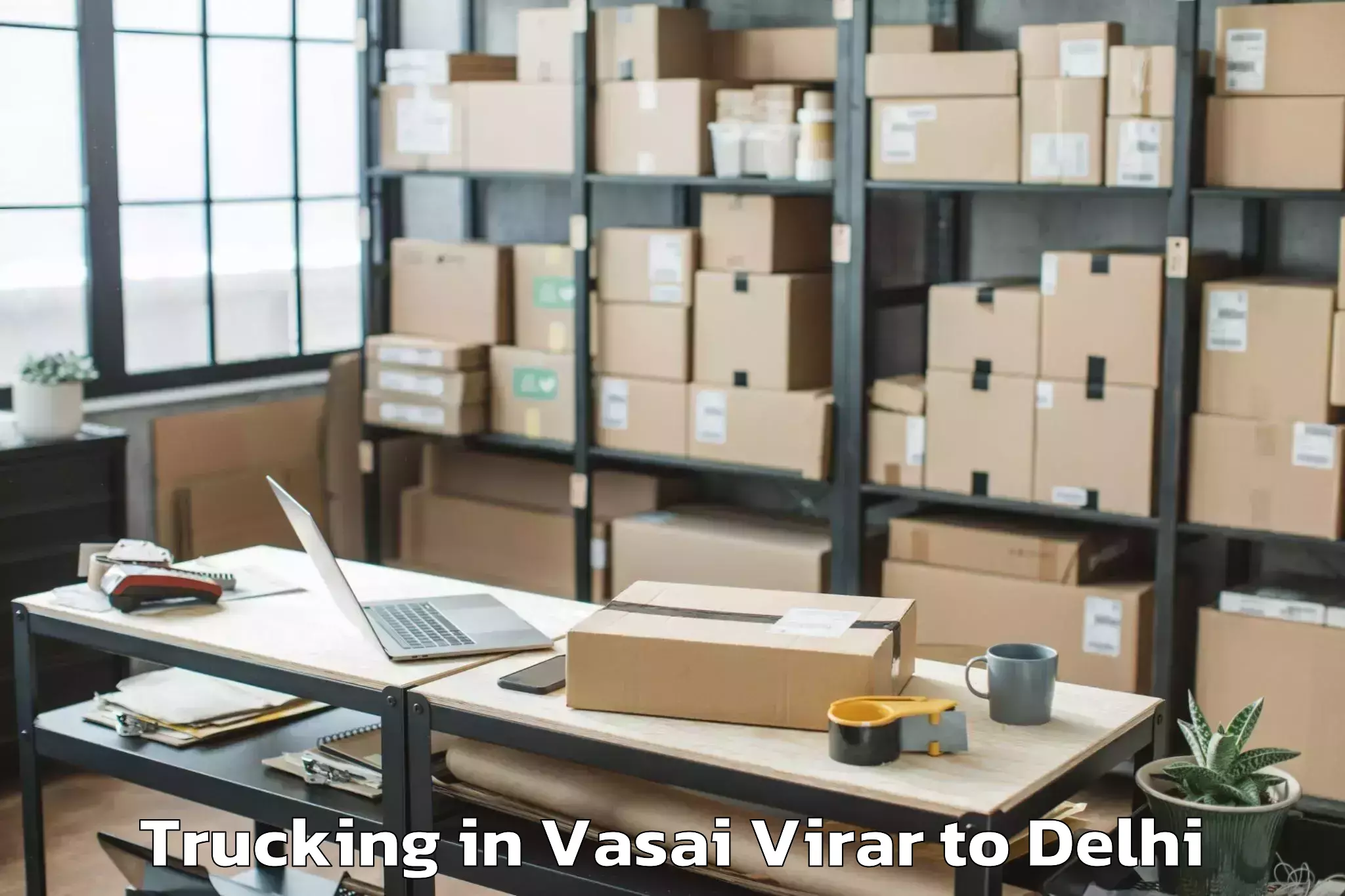 Book Vasai Virar to Parsvnath Mall Akshardham Trucking Online